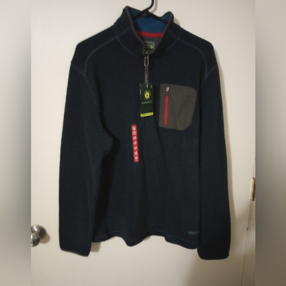 GH Bass explorer fleece jacket men's size large dark blue
